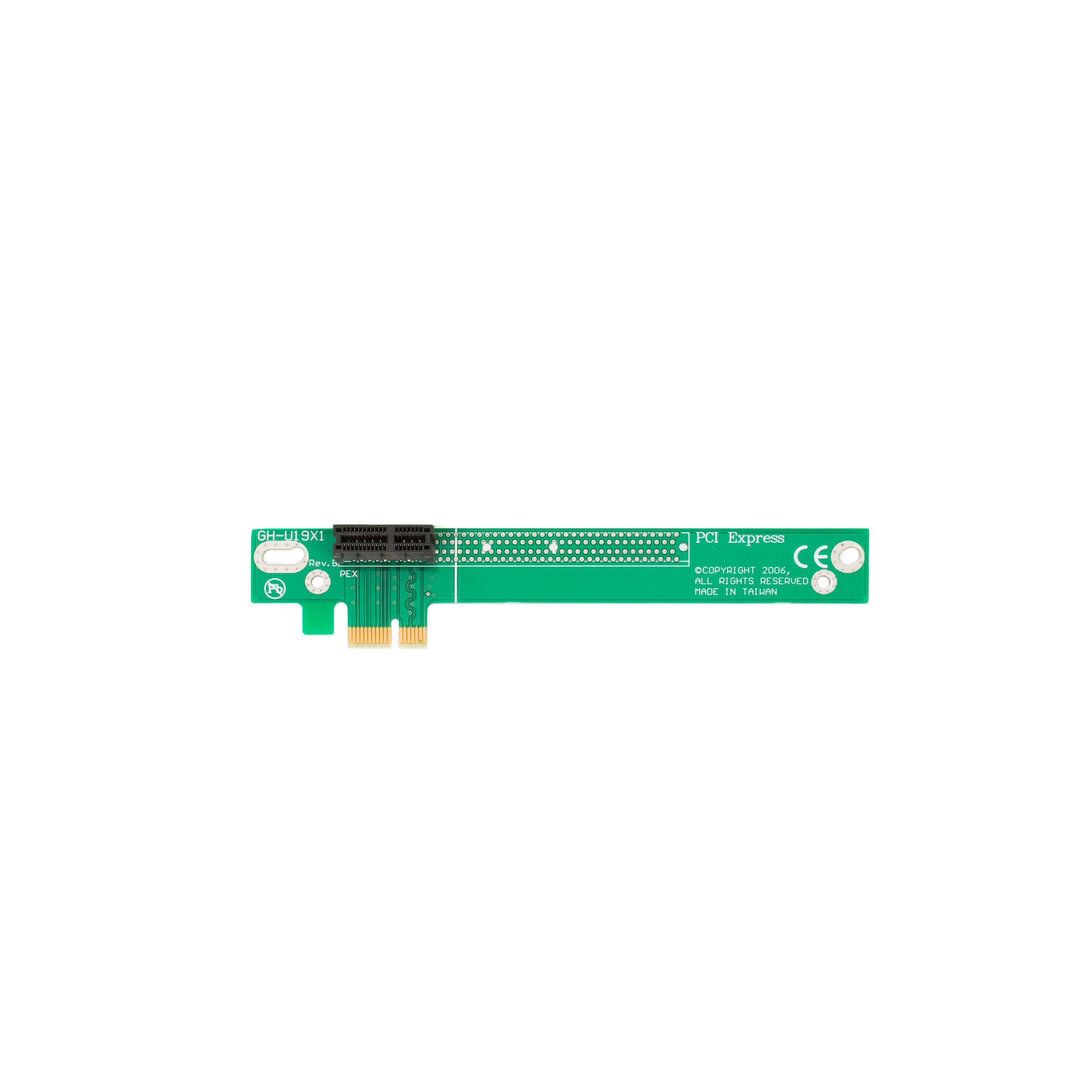 StarTech.com PCI Express x1 Left Slot Riser Adapter Card for Low Profile System PCIE1RIS (Green)