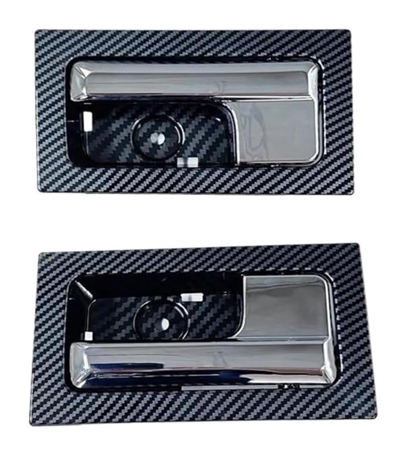 FANGZIQF Inner Door Pull Handles for Pickup F150 F250 2009-2014 Door Inner Handle All Carbon Fibre(1 Pair)
