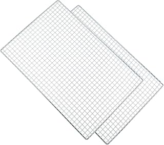 YIKANGHENG Stainless Steel Roasting Racks, 2 Pack 11.8x7.9 Inch Grill Grids for Oven BBQ Baking Cooling - Anti-Stick Wave Design
