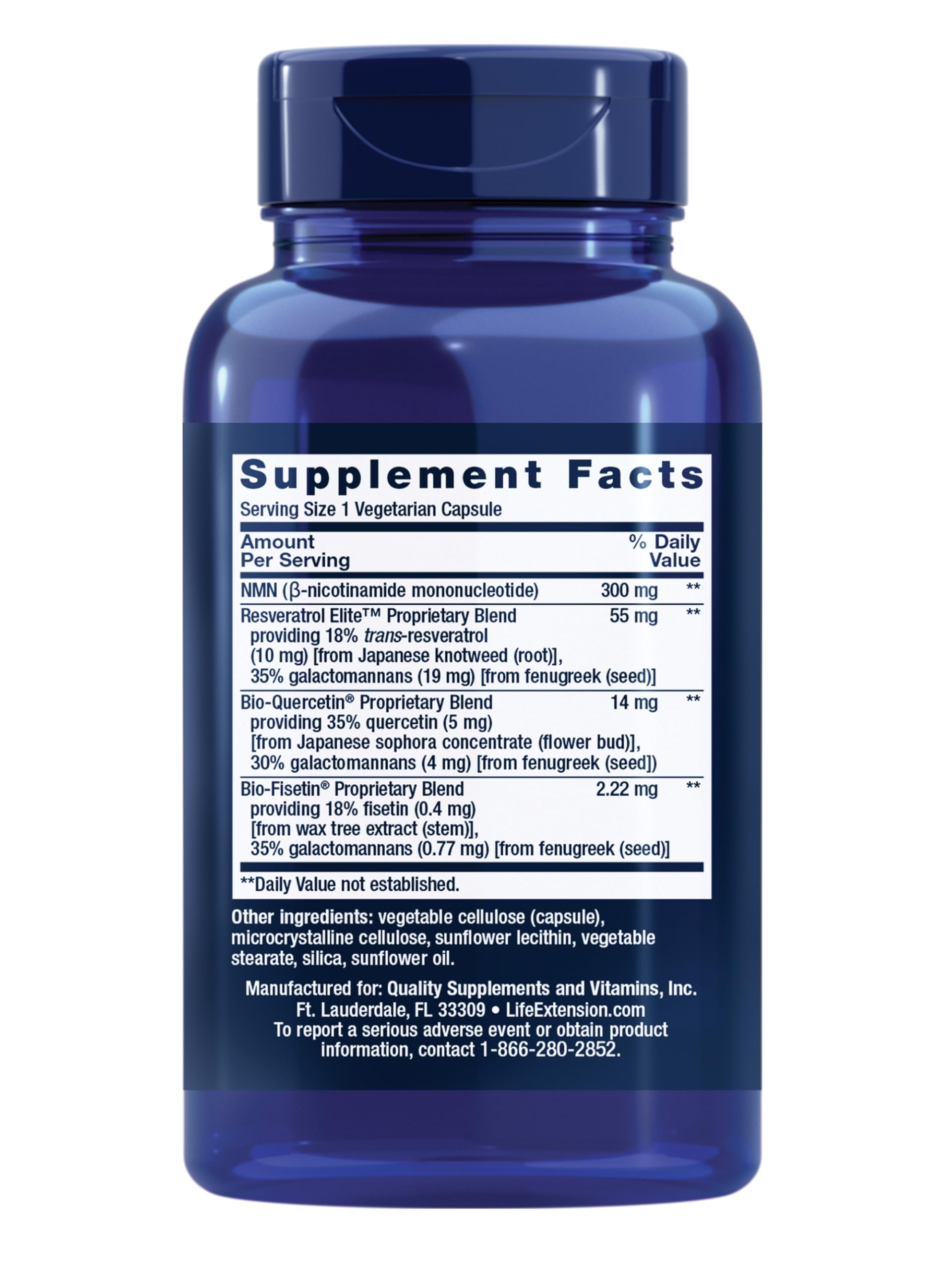 Life Extension NMN with Resveratrol Elite, NAD Precursor, 30 Veg Caps — Amazon image 2