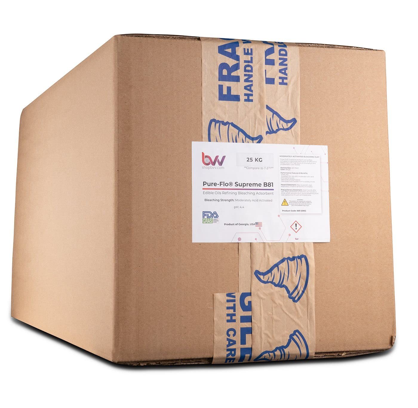 BVV Pure-Flo B81 Supreme Activated Bleaching & Decolorizing Bentonite for Edible Oil-2.5KG