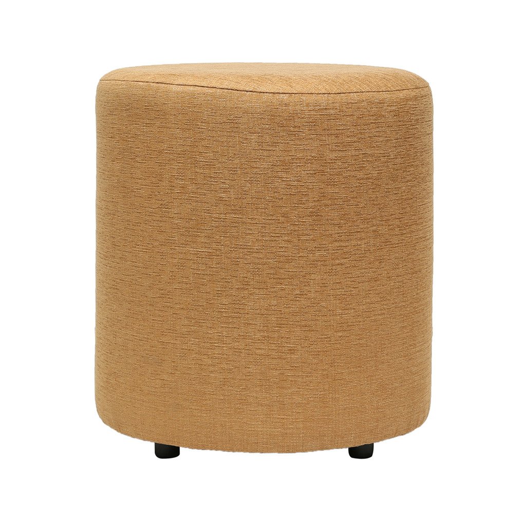 Siwa Style Barrel Round Mud Brown Pouffe-15 Diameter-30473