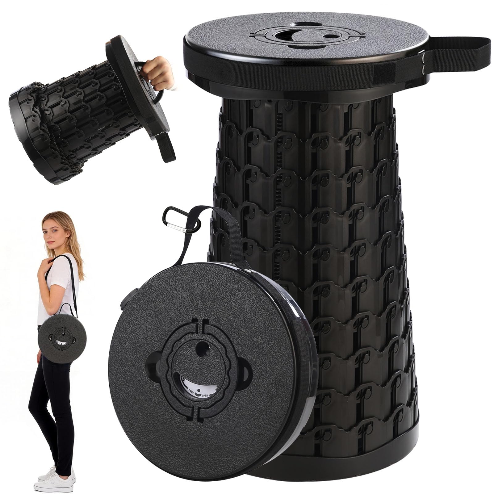 Spisces 18-in Collapsible Stool