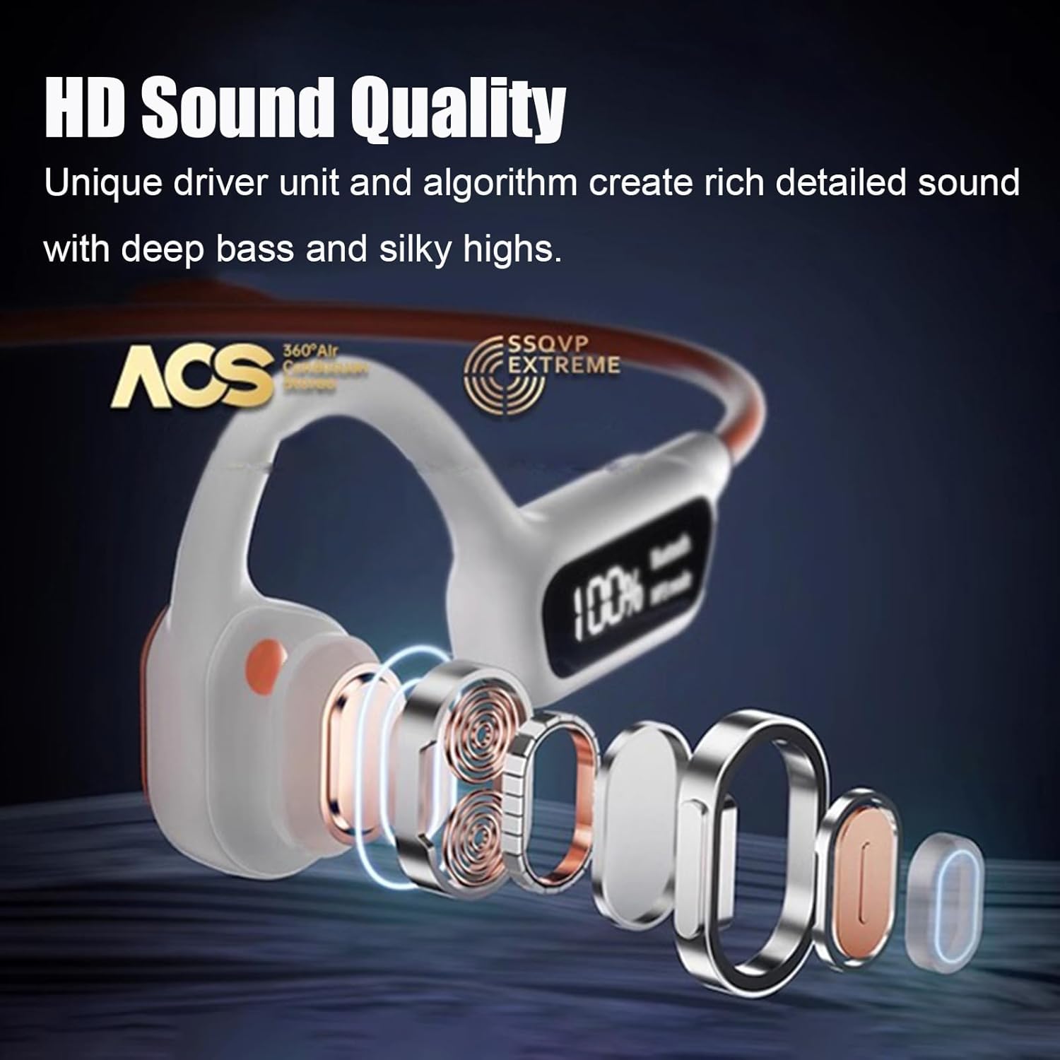 Bone Conduction Headphones Bluetooth Open Ear Bluetooth Headphones Ipx8 Waterproof Headphones for Swimming 5.3 Bluetooth 32Gb Mp3 & 8Hrs Playtime Wireless Underwater Earbuds for Swimming Black