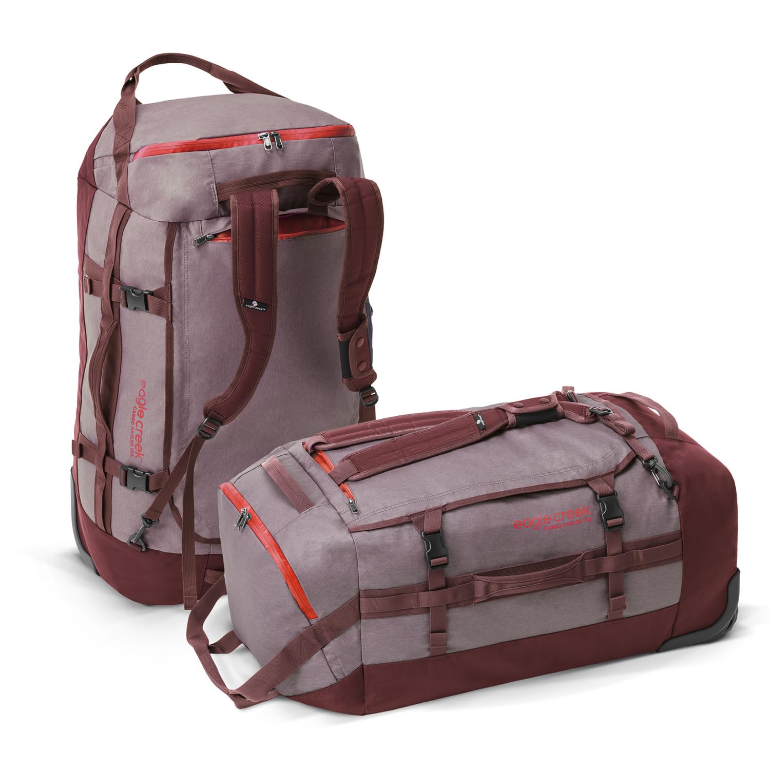 Eagle Creek Cargo Hauler 110L Rolling Duffle Bag with Wheels and Handle, Tuck-Away Backpack Straps, Easy-Access End Pocket & U-Lid Main Compartment,