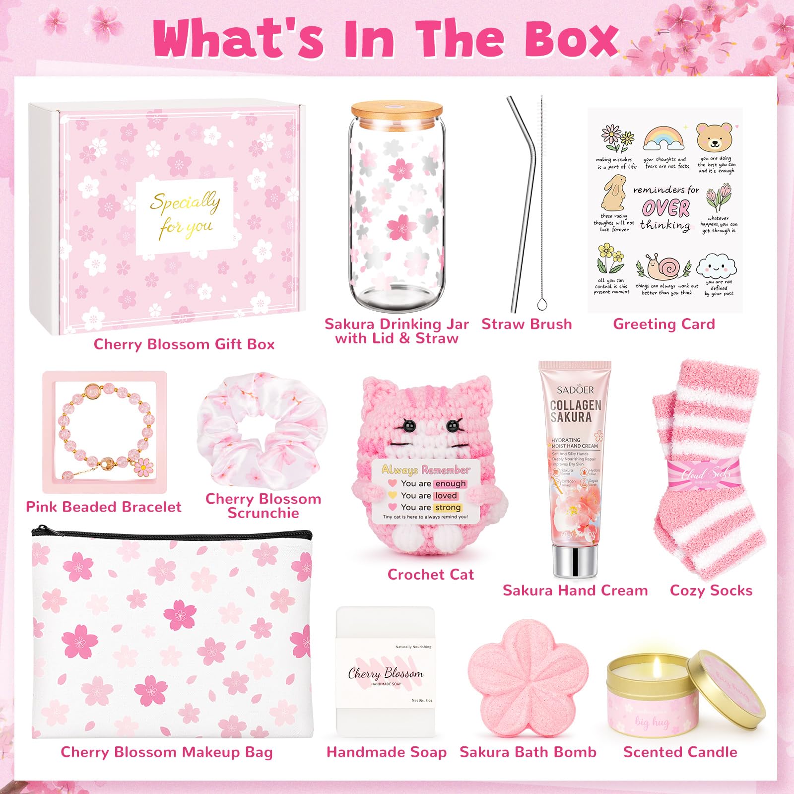 Gifts for Teen Girls, Teen Girl Gifts Trendy Stuff, Graduation Gift For Her Teens Girl, Tween, Teenager, Daughter, Sister, Best Friend Sweet 16th 18th 21st Birthday Cherry Blossom Gift