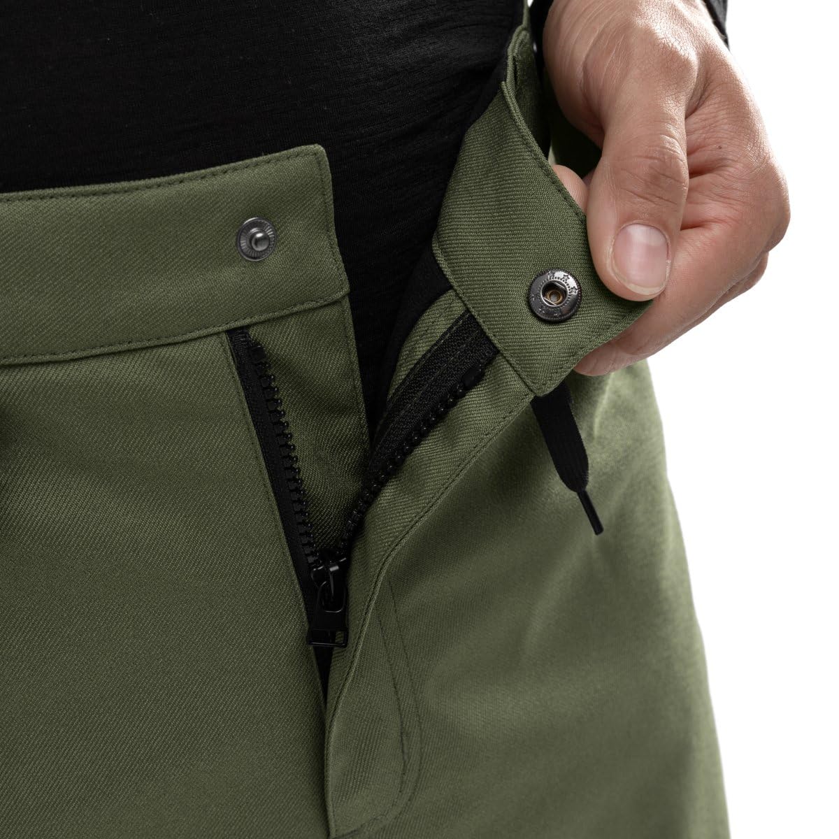 SIROKO Pantalón de Nieve Hardshell esquí y Nieve P2 Taiga Verde