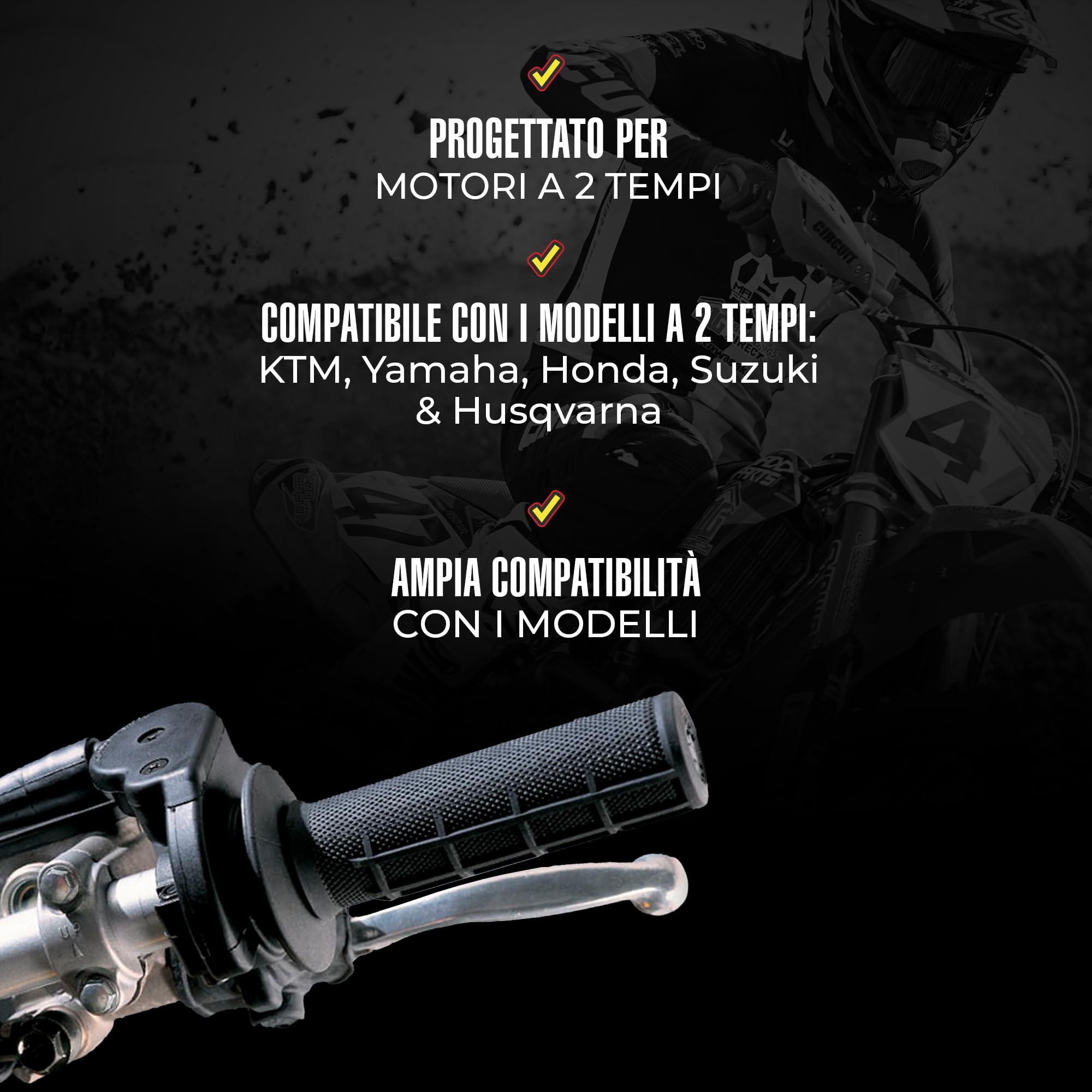 Circuit Equipment – Controllo acceleratore rapido universale 4 tempi in alluminio verniciato compatibile motocross ed enduro riduce la rotazione del polso