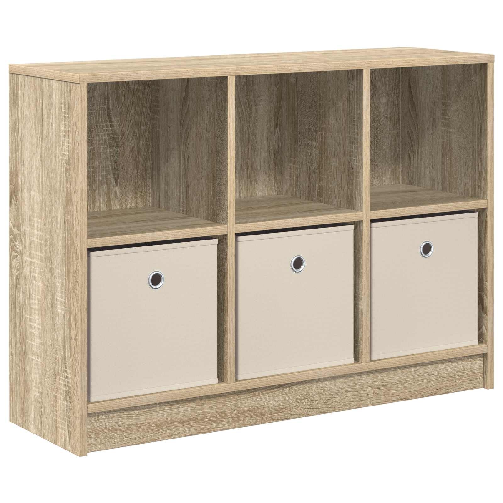 Credenza Sonoma dębowa 88,5 x 27,5 x 63,5 cm, 3 szuflady