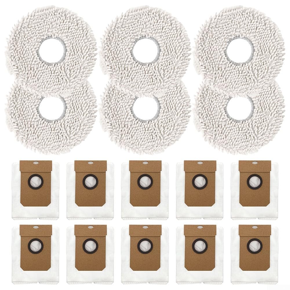 Bags Mop Cloths for Cecotec For Conga 11090 Robot Vacuum Cleaner, Bags Mop Cloth Pads Replacement(B)