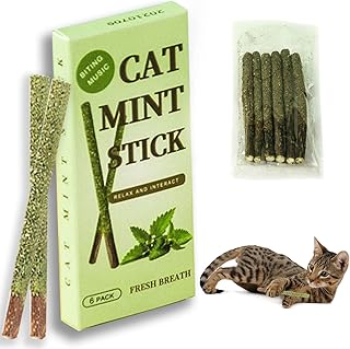 Catnip Sticks, Catnip Sticks, Reusable Catnip Sticks, Chew Sticks, Catnip Sticks, Matatabi Cat Chewing Wood, Catnip Sticks for Grinding Teeth, Matatabi Dental Care, 6 Pieces product image