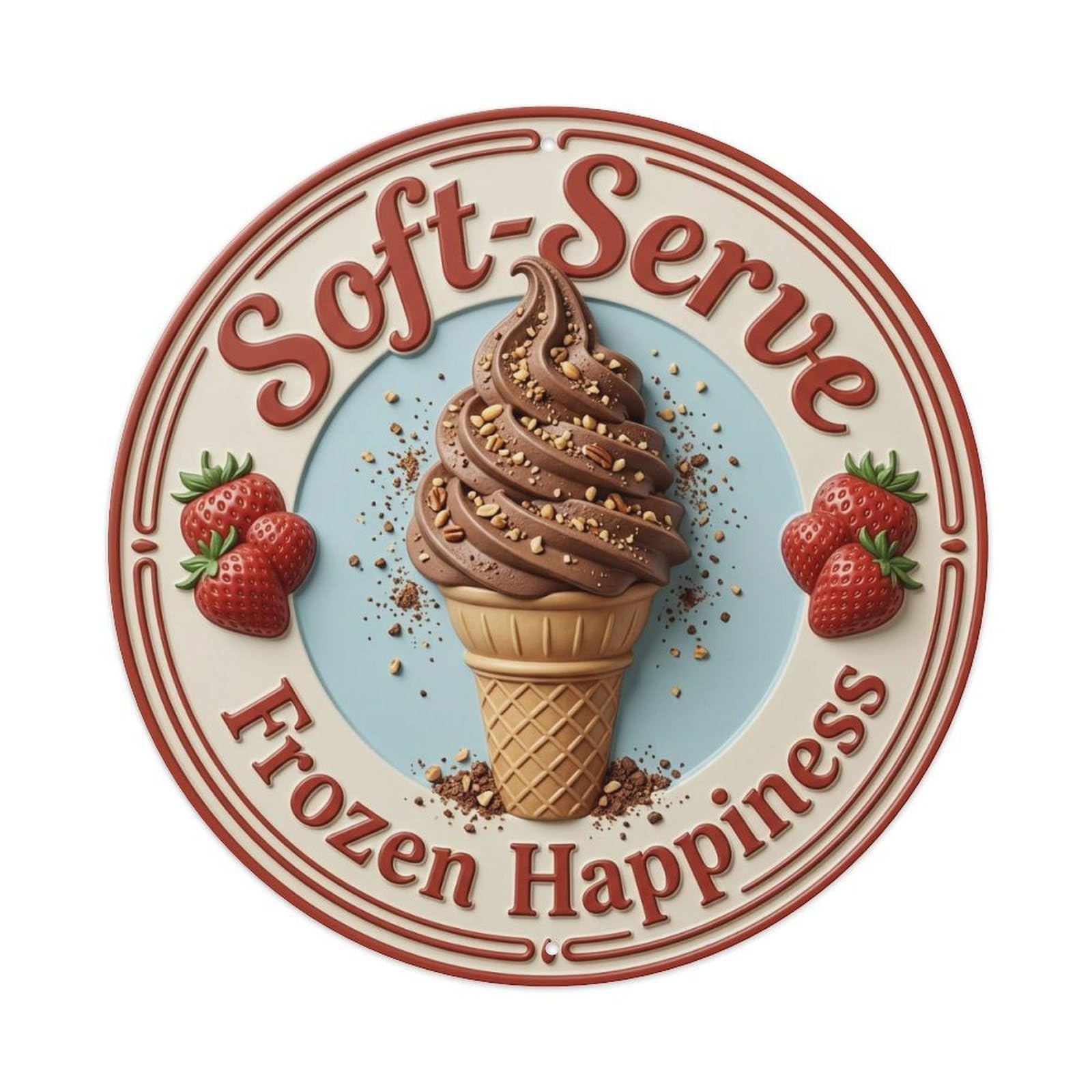 Frozen Happiness Nostalgic Decor 2 Metal Tin Sign