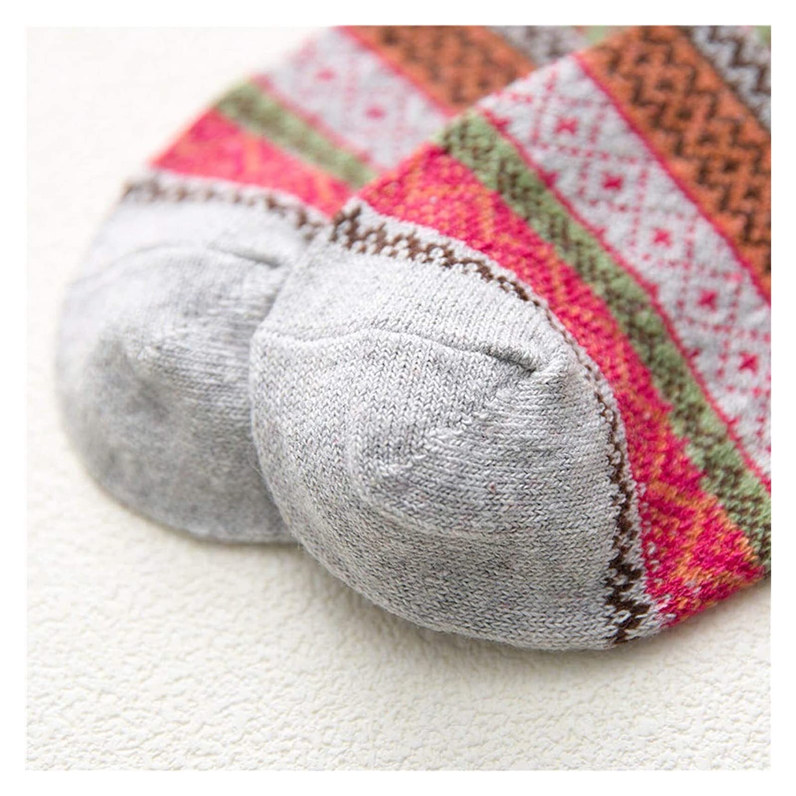 Wintersocken Socken 5 Paar Unisex-Wintersocken Schwere Socken Für Kaltes Wetter Warme Dicke Wollsocken Thermosocken