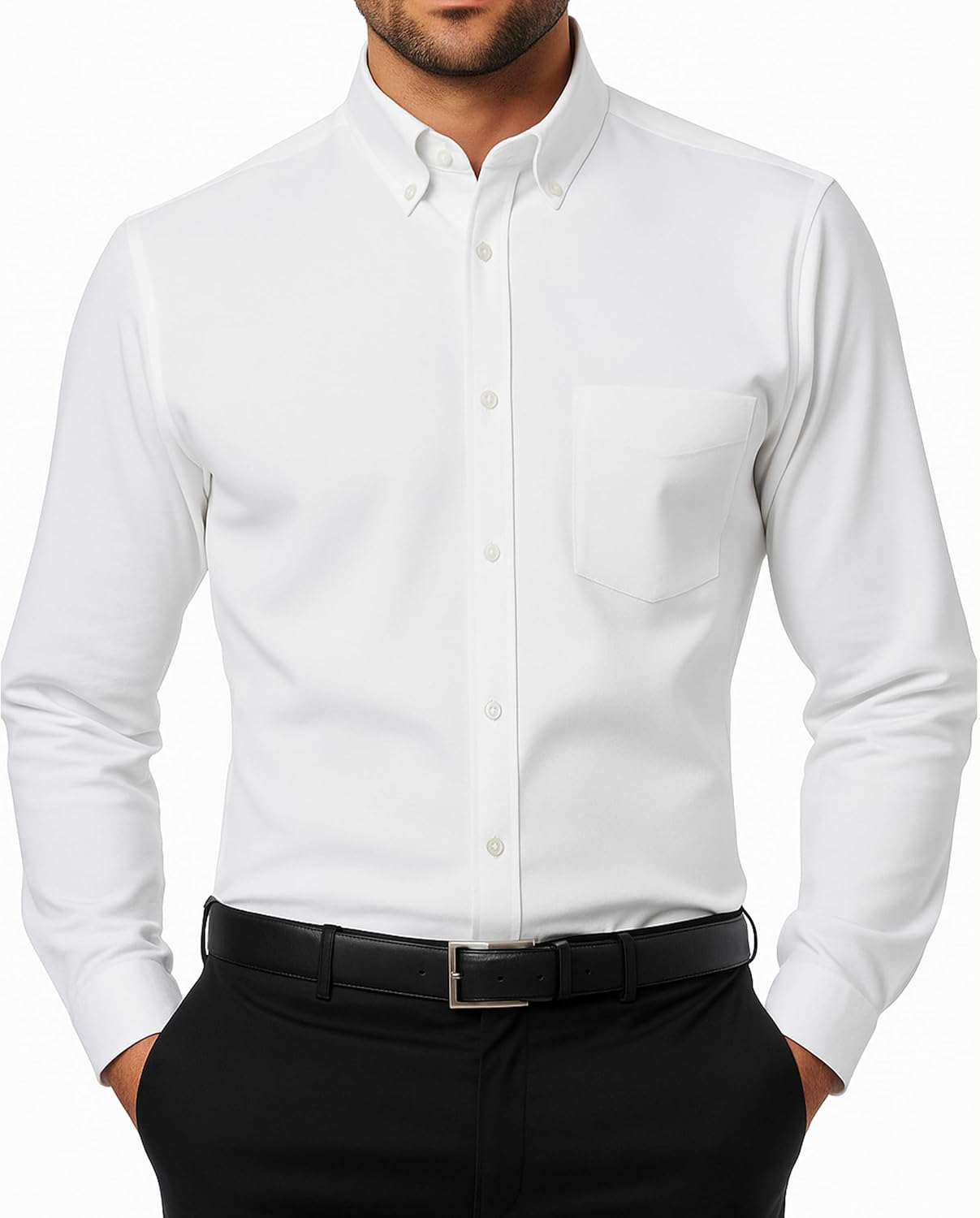 Cotton King Mens Shirts | 100% Cotton Long Sleeve Shirts for Men | Button Down Shirt Men | Oxford Mens Dress Shirt