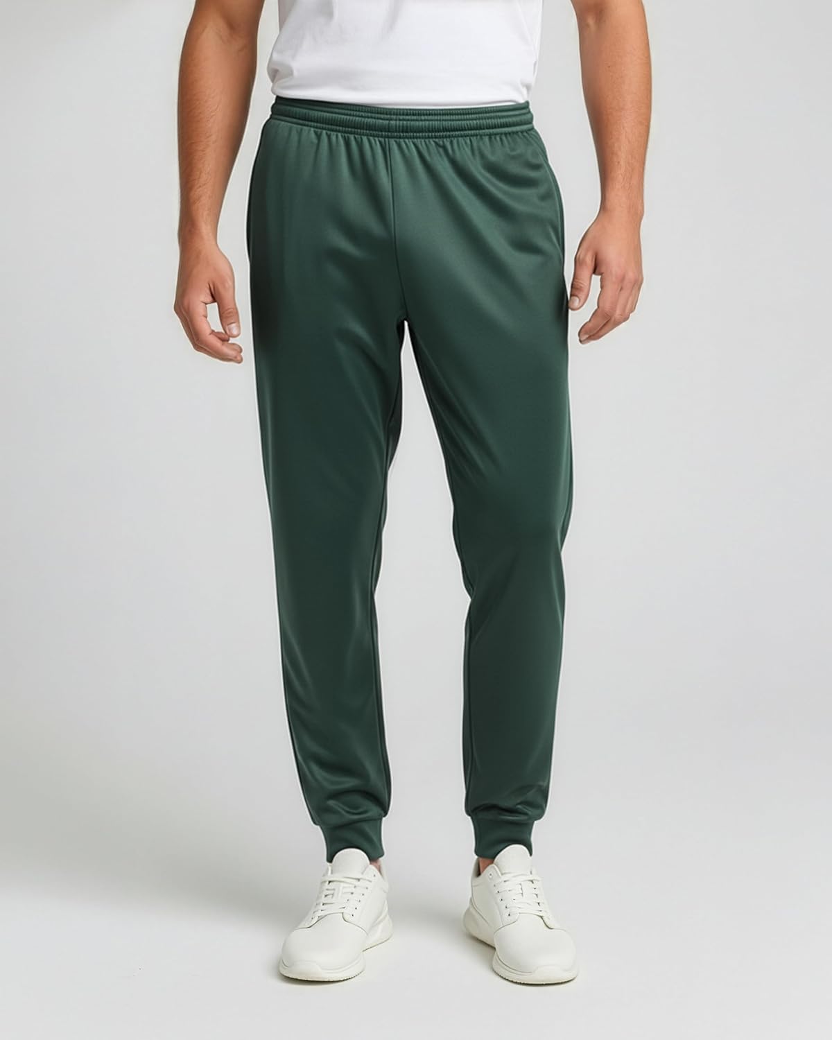 Real Essentials 3 Pack: Men's Tricot Active Athletic Jogger - Running Sweatpants Workout Gym with Pockets (Big & Tall)