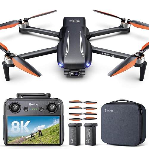 Bwine F7MINI 8K Photo 5.5' 1080P RC Screen Drones with Camera for Adults