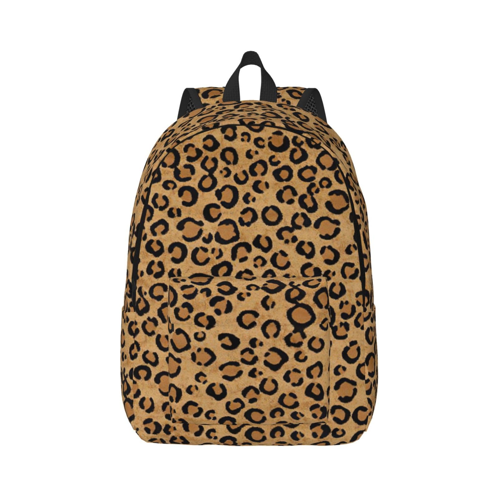 Sacs à dos décontractés en toile léopard avec finitions renforcées - 8