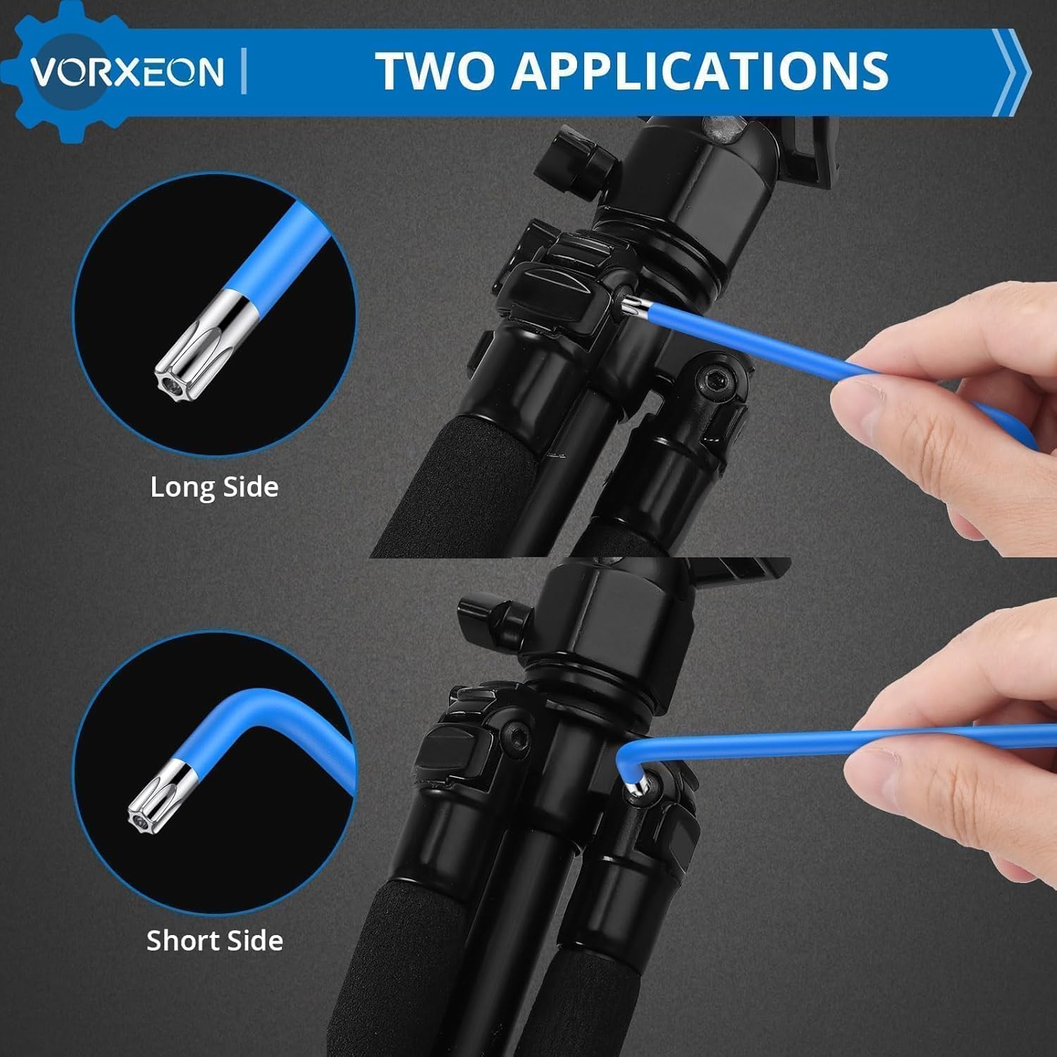 9PCS Star Wrench Key Set T10 to T50 Torx Wrenches Hex Keys With Visible Coding And Non-slip Coating, Long Arm Star Key With Hole for Auto Repair, Furniture Assembly, Household DIY