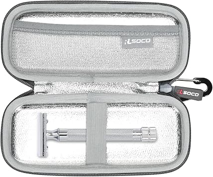 RLSOCO Carrying Case for Merkur Futur 23C/33C/34C/37C/38C Razor & works with Schick Razor Case Only