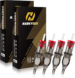 Narkysus 40Pcs Mixed Curved Magnum 1205RM 1207RM 1209RM 1211RM Standard 0.35mm Disposable (Mixed RM)