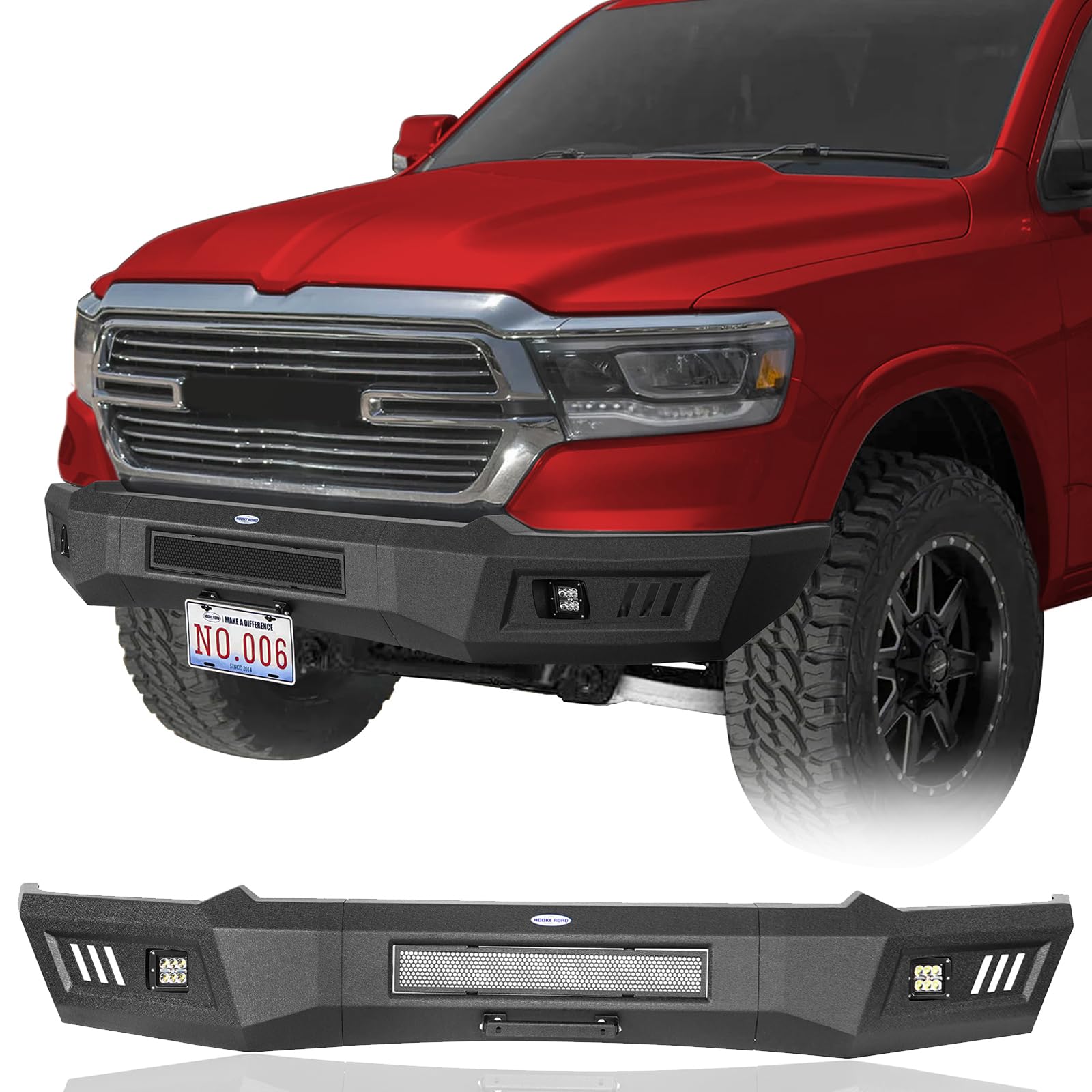 Amazon.com: Hooke Road 19-24 Ram 1500 Front Bumper for 2019 2020