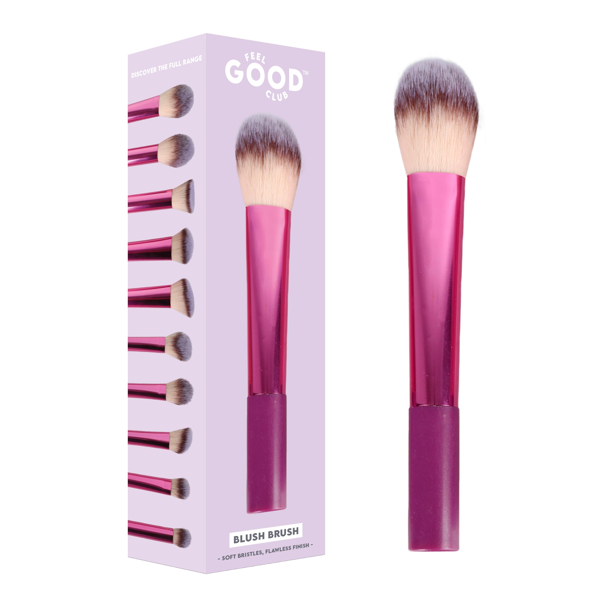 Feel Good Club Blush Brush 1 Pc | Soft Dense Bristles For Blending Powder, Liquid, Cream & Stick Blush | Lightweight Handle For Smooth Face Makeup Application-picture-37