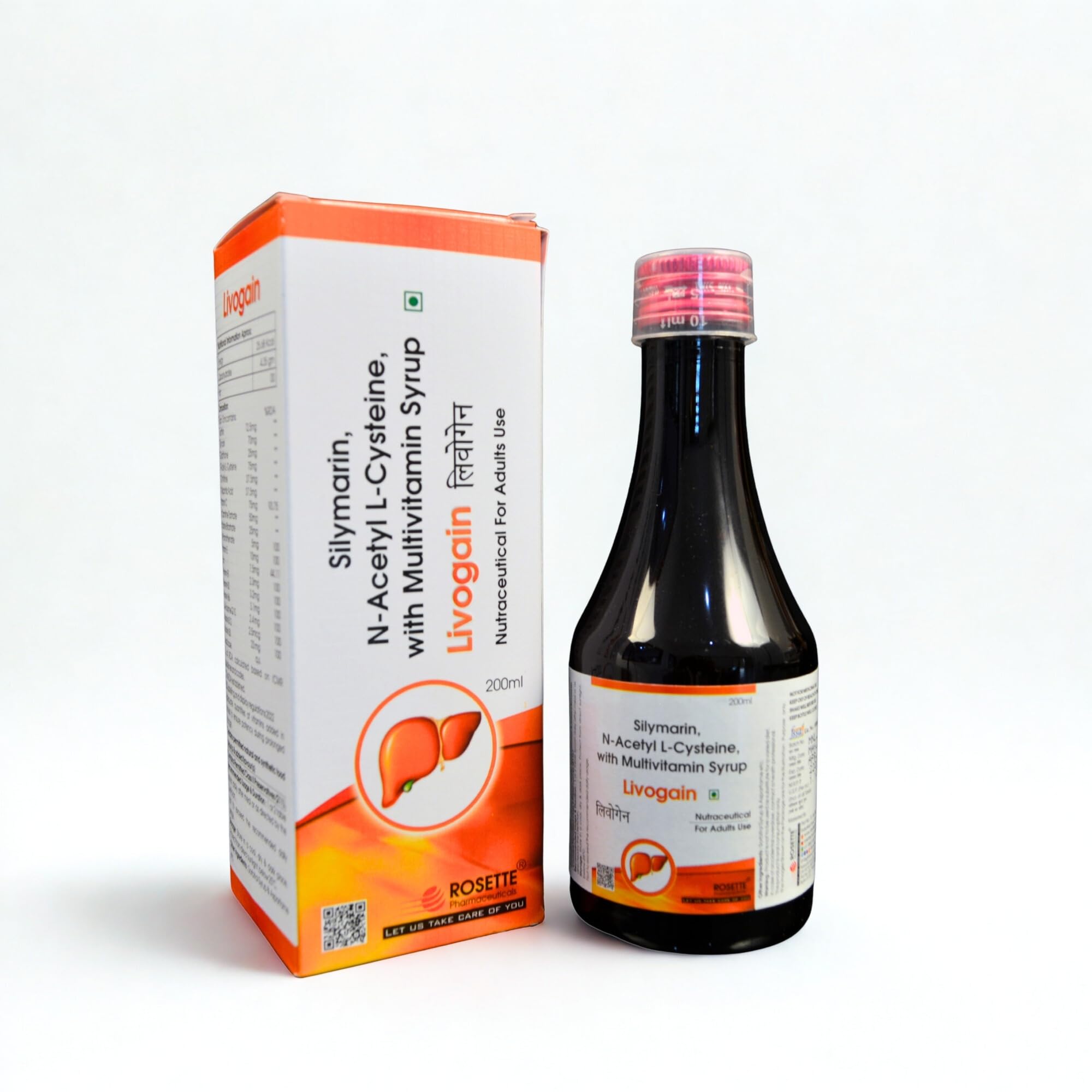 Livogain Silymarin N-Acetyl L-Cysteine with Multivitamin Syrup, Liver Support Formula, 200ml-picture-28