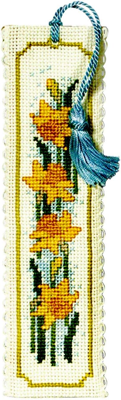 Textile Heritage Collection Cross Stitch Bookmark Kit - Daffodils
