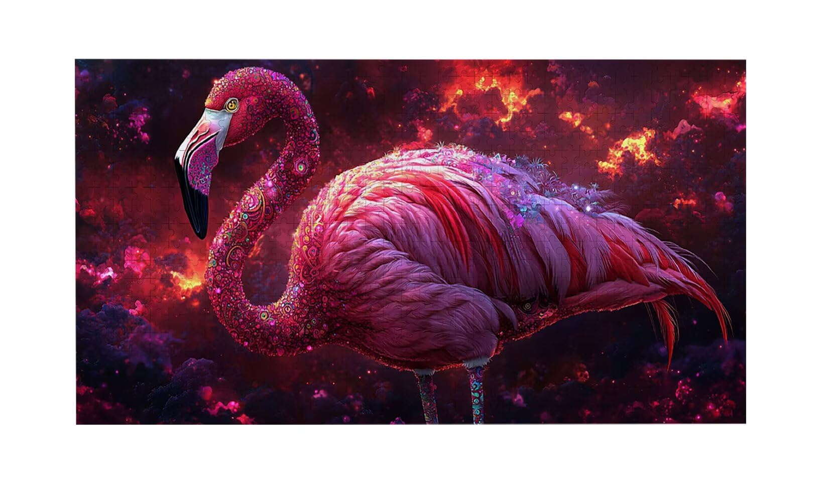 Puzzle dla dorosłych 1100 elementów, różowe flamingi zwierzęta puzzle, dla dorosłych klasyczne puzzle i od 14 lat junior, rodzinne puzzle rozrywka w domu prezent 87x42cm l-173