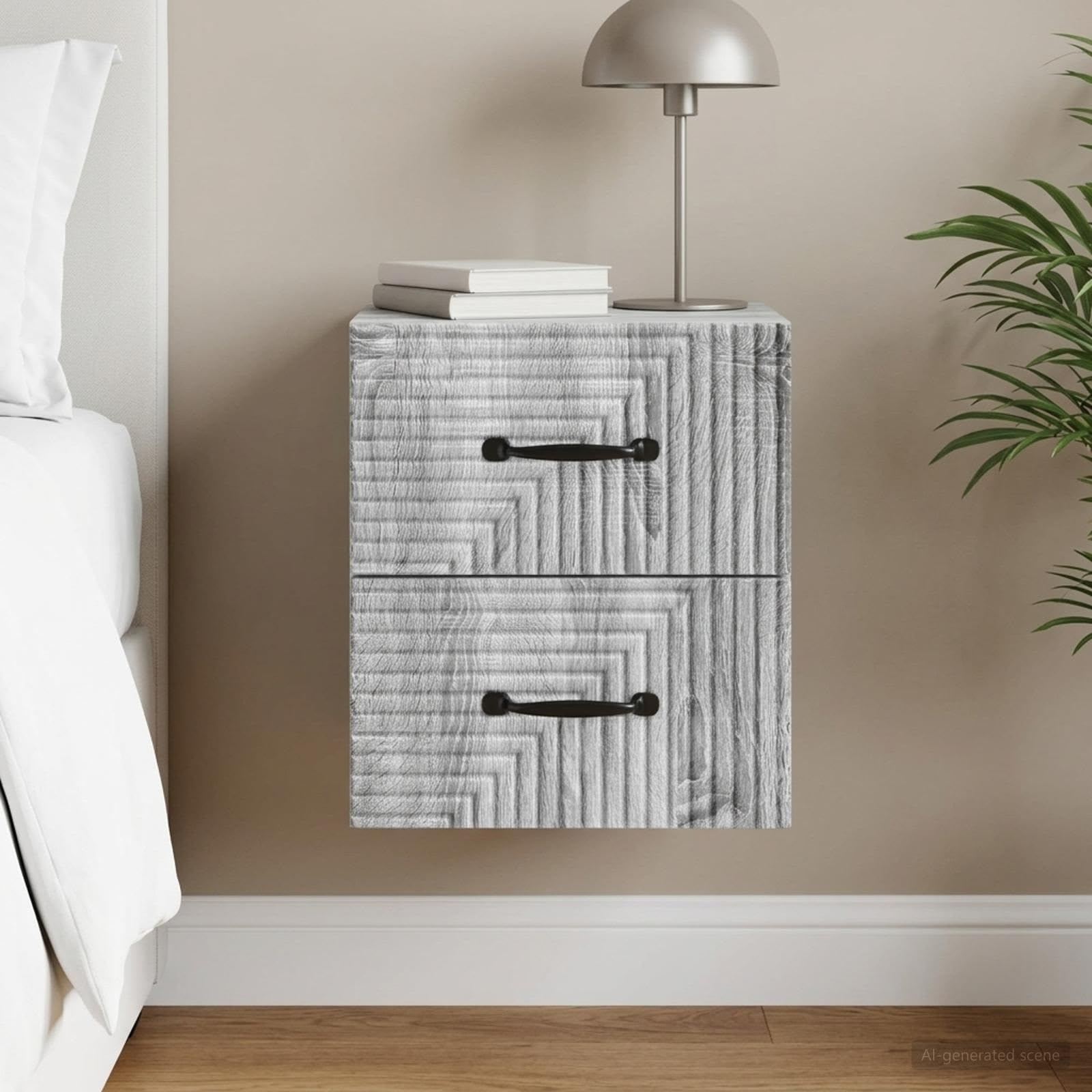 Hothingwell Sonoma szara lampka nocna 34,5 x 33 x 40 cm