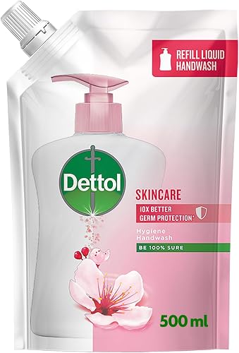 Dettol 500ml Liquid Hand Wash, Hygiene Soap, Skincare, Refill Pouch, Personal Care, 10x Better Germ Protection*