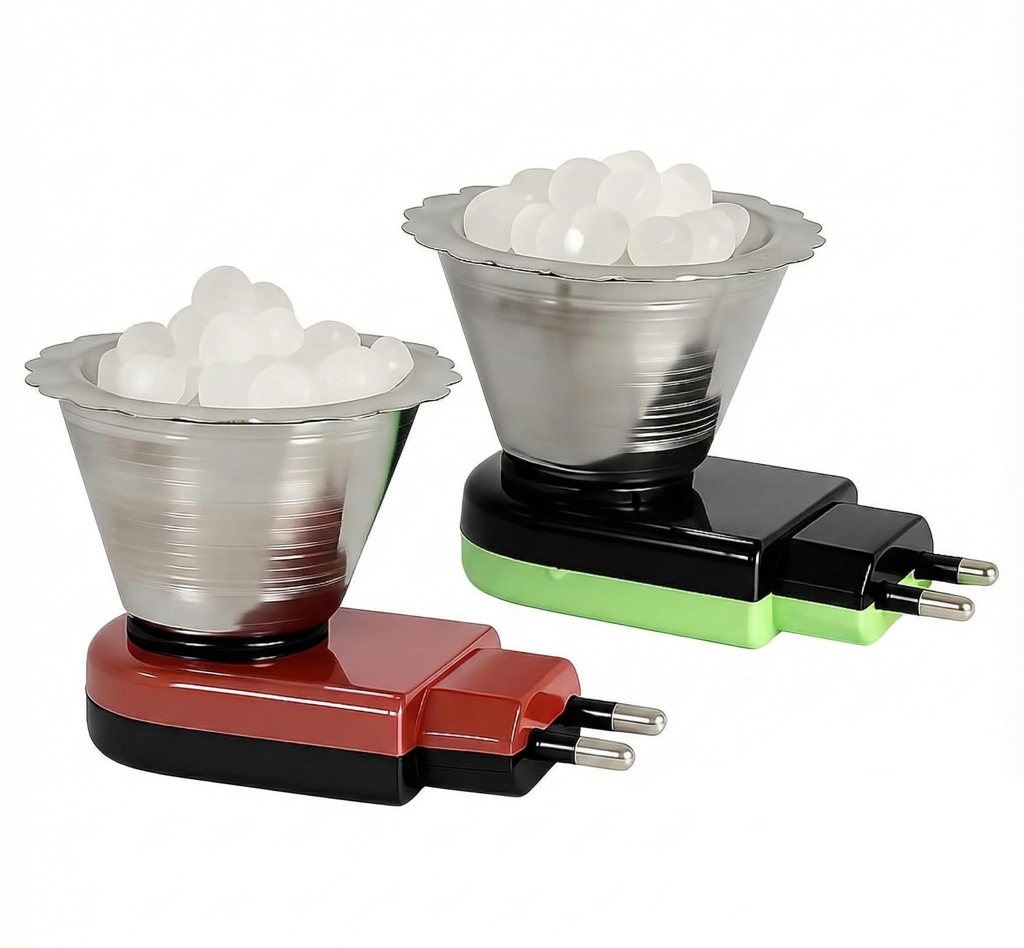 spoken electric steel kapoor dani set of 2 aroma diffuser kapoor dani | camphor diffuser |oil diffuser| incense burner holder kapoor dani for office, home (set of 2, steel kapoor dani)