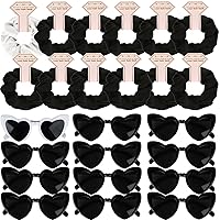 Vista 20 de Juego de 6 lentes de sol de satén para dama de honor, para despedida de soltera, sin daños, ideas de lazos para el cabello, regalo para bodas