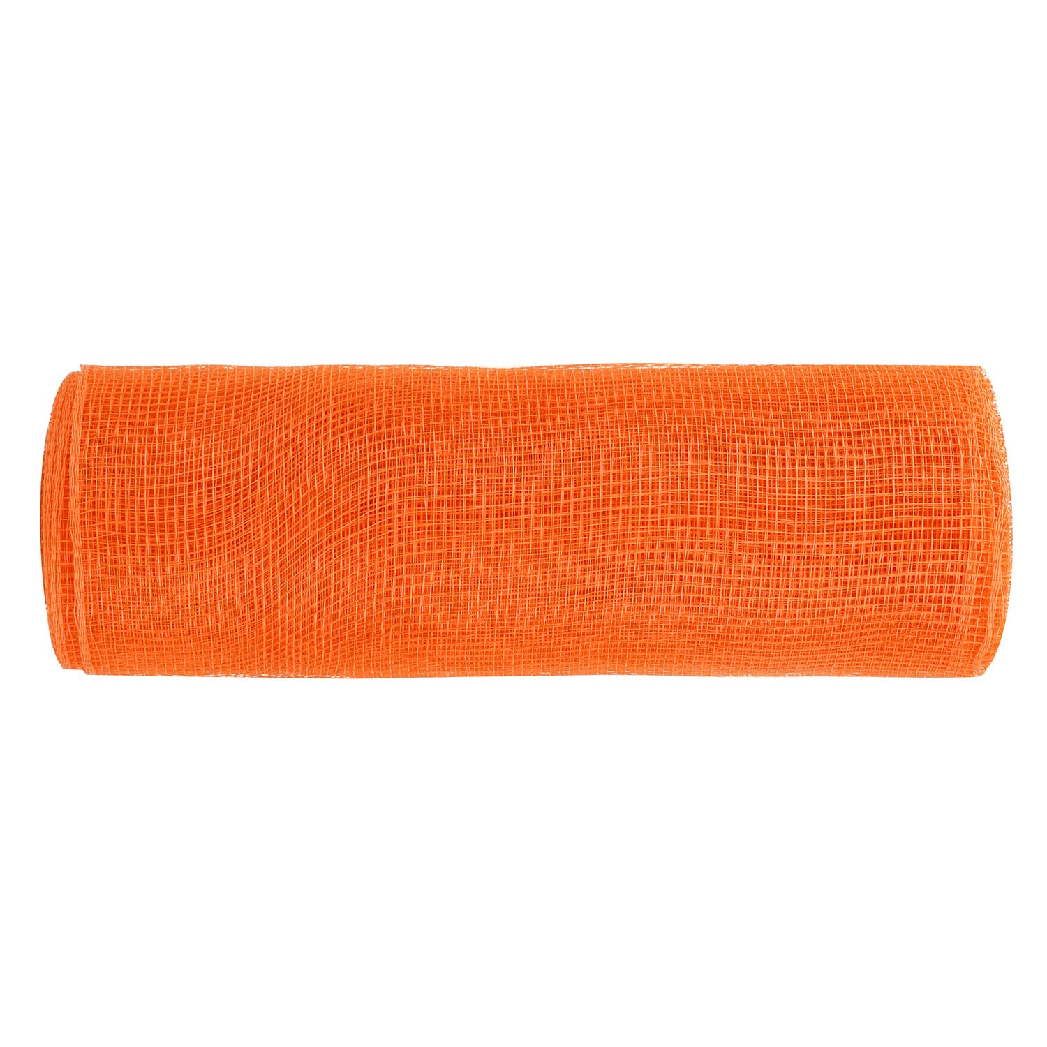 10 Yards 26cm Christmas Flower Wreath Mesh DIY Xmas Tree Ribbon Wedding Christmas Decoration Gifts Flower Wrapping Ribbon (Orange)
