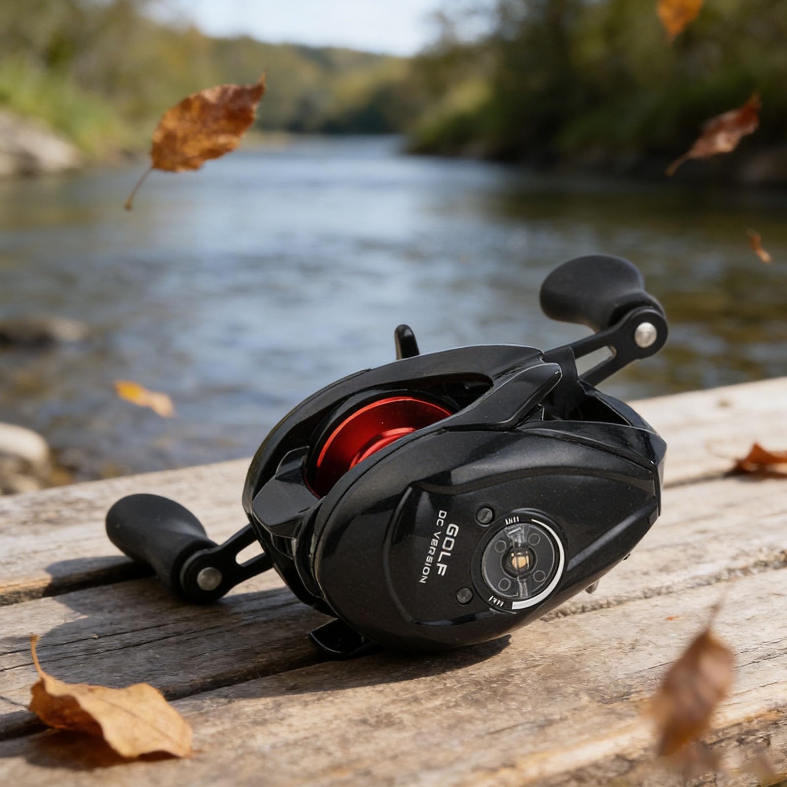 Kołowrotek Baitcasting 7.2 1 szybki kołowrotek z zabezpieczeniem przed luzem DC inteligentny hamulec elektroniczny z dźwiękiem i alarmem odlewów do basu wielu gatunków ryb