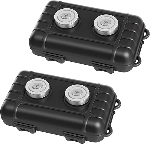 Yoolon Soporte magnético para llaves debajo del automóvil, oculta una llave al aire libredebajo del automóvil, impermeable, para exteriores (paquete