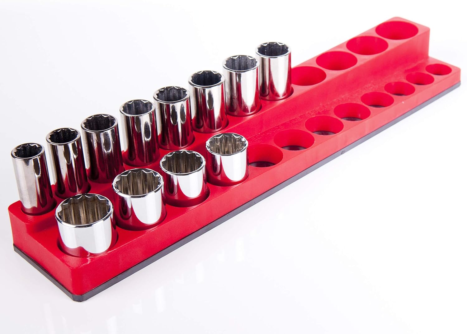 Big Red Torin Tool Storage Organizer Socket Rack, 3/8″ Drive