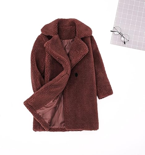 Miniatura 2 de Abrigo largo de peluche de piel sintética para bebés y niñas chaqueta de forro polar de invierno cálida para exteriores