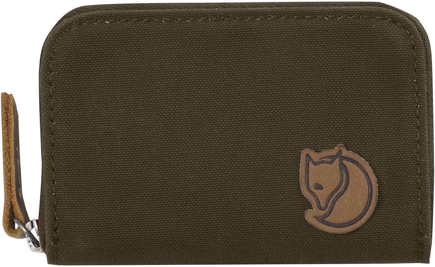 jällräven Zip Card Holder Wallet - Durable Compact Organizer with Zipper for Secure Everyday Carry, Deep Patina