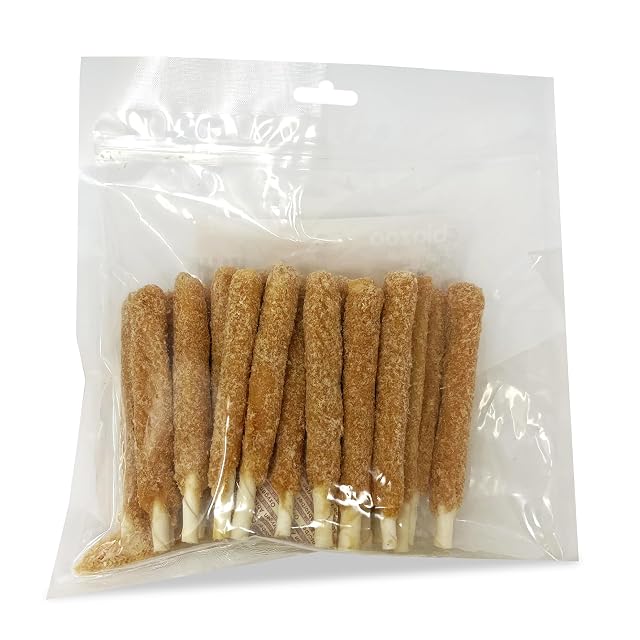 Foto 4 de 6 de Biazoo Perrito Empanado 500 grs Snacks para Perros 63 % de Pollo y 20 % de Cuero Vacuno