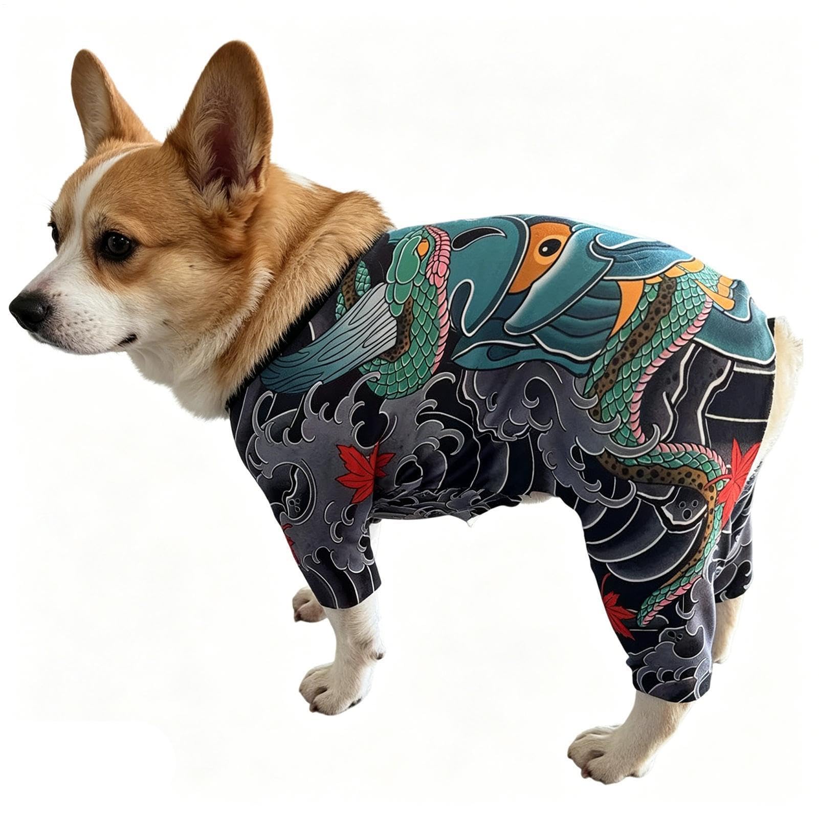 Vêtements pour chiens imprimé dragon accessoire photo anniversaire été