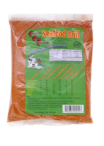 Creative Cajun Cooking Seafood Hervir Condimento Bolsa de 1 lb