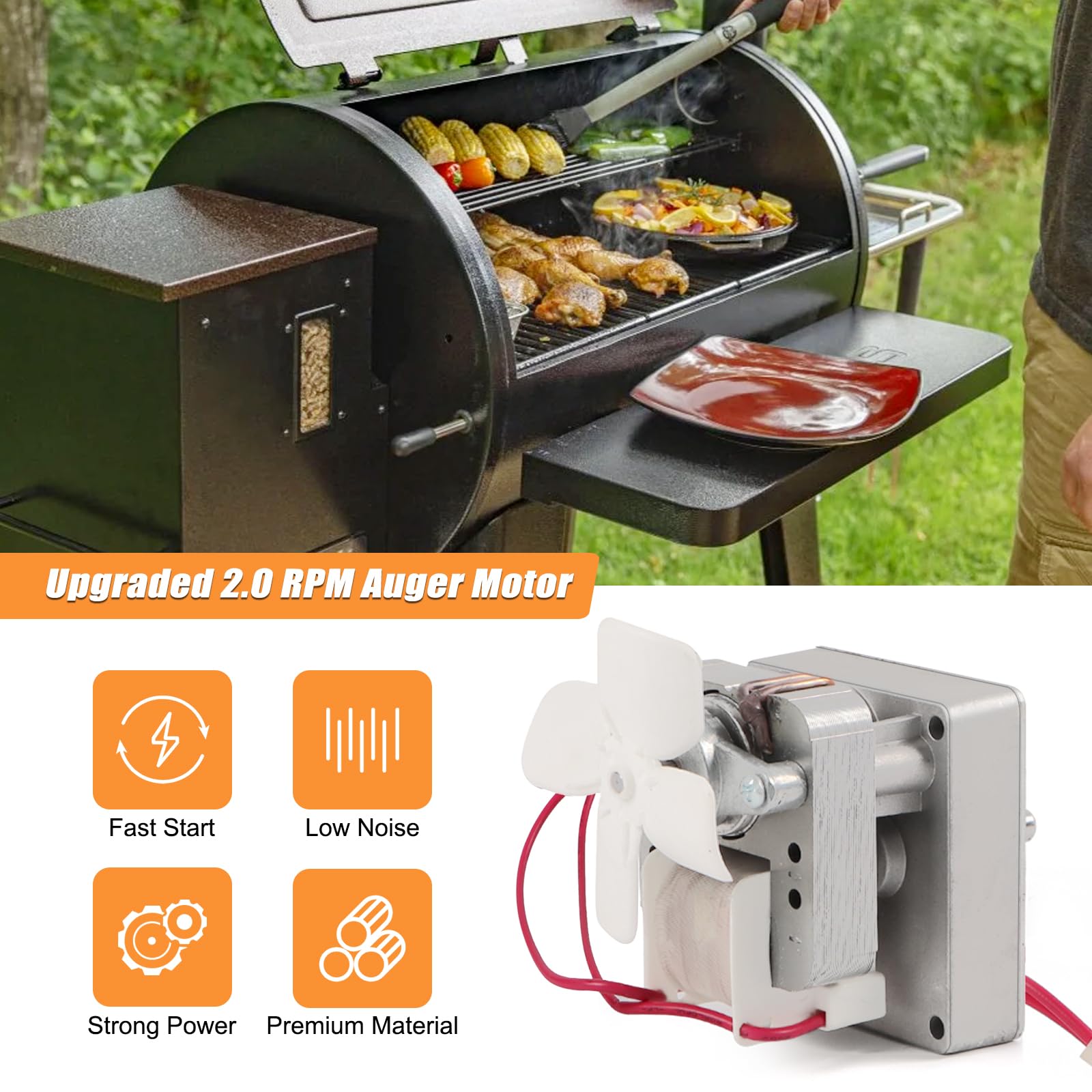 Camp Chef Pezzi Motore A Coclea 2,0 Giri/Minuto - Ricambio Per Grill A Camp Chef Pezzi Motore A Coclea 2,0 Giri/Minuto - Ricambio Per Grill A