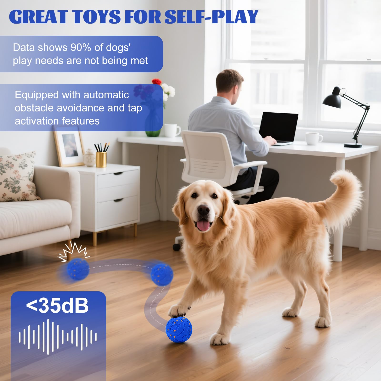 Hondenspeelgoed Intelligentie, Hondenbal Puppyspeelgoed Bal