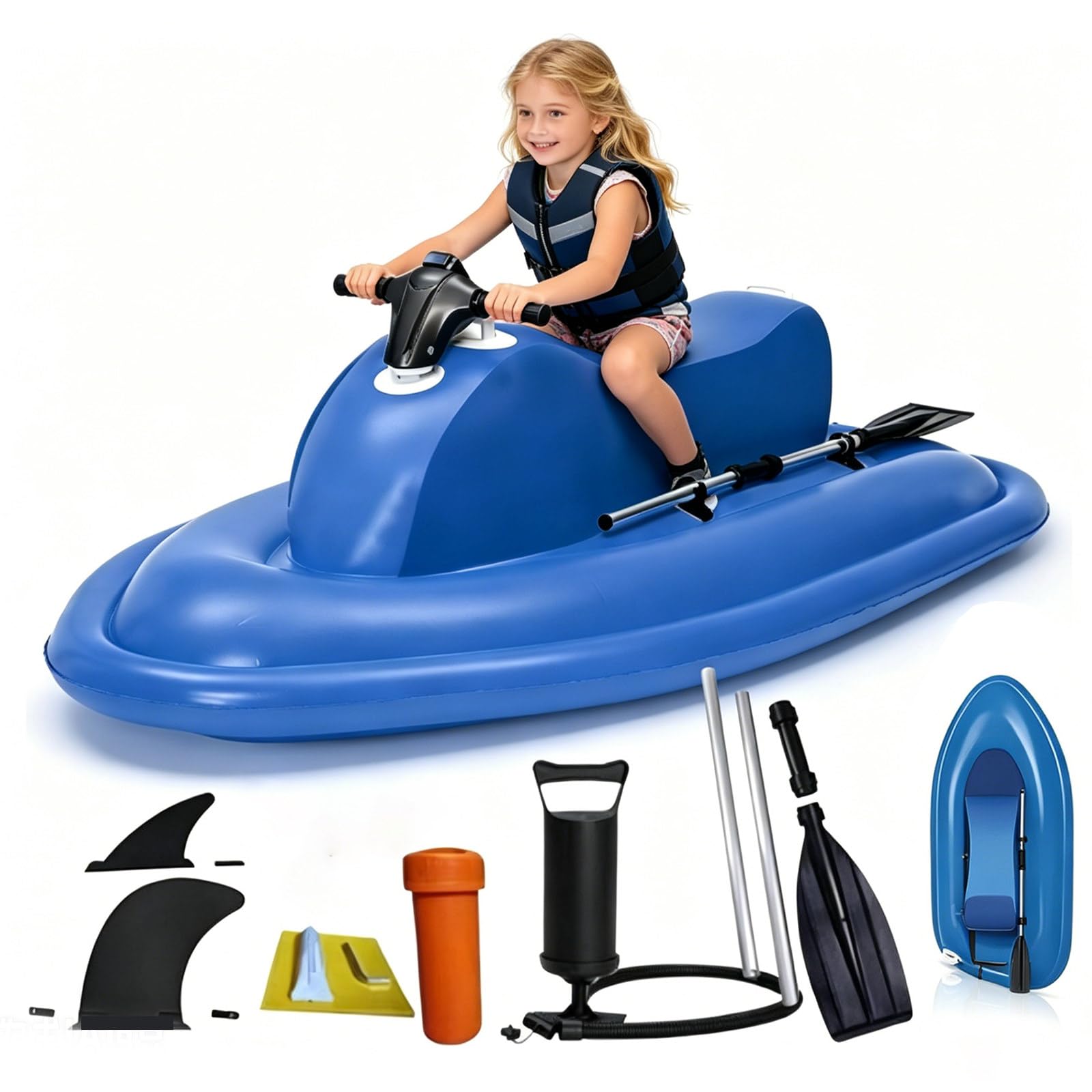 Osnzyc Summer Electric Motor Boat,Jet Ski,Inflatable Boat With 500W/700W Kayak Electric Motor,10000mAh Battery Capacity, Underwater Scooter for Adults and Kids Sea Diving Swimming Nothruster