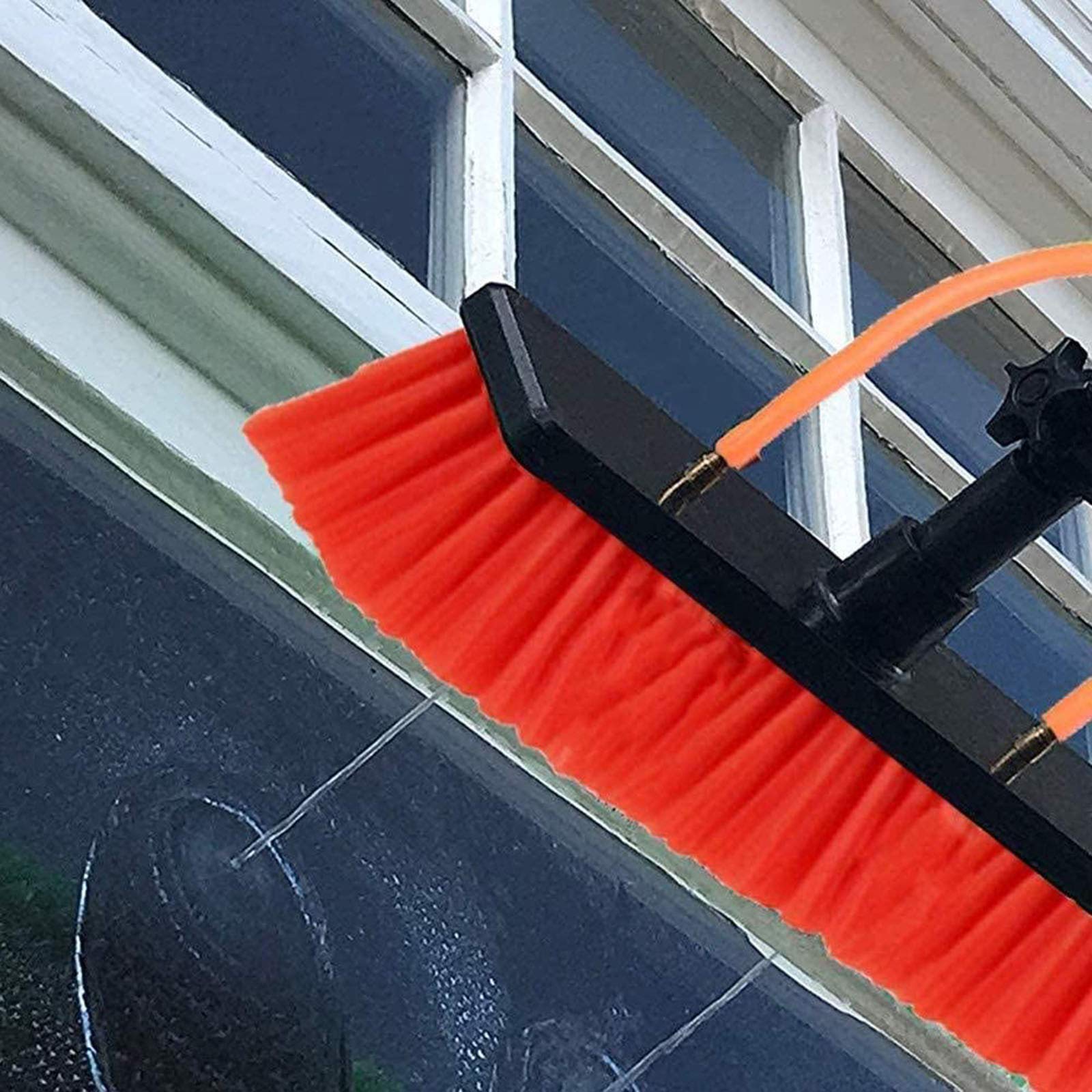 Kit telescopico alimentato ad acqua 3.6-11M con spazzola per pulizia pannello solare, manutenzione impianto fotovoltaico, lavaggio camion e attrezzature per la pulizia esterna