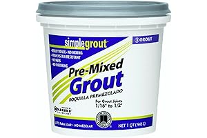 Custom CUSTOM-PMG381QT-1 1-Quart Bright White Simple Premium Grout