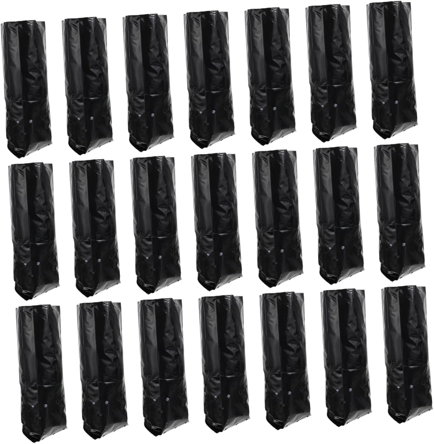 Kisangel 300pcs Nursery Grow Bags Non-Woven Planting Pouches for Breathable Permeable for Fruits Vegetables and Flowers Plant Survival Rate