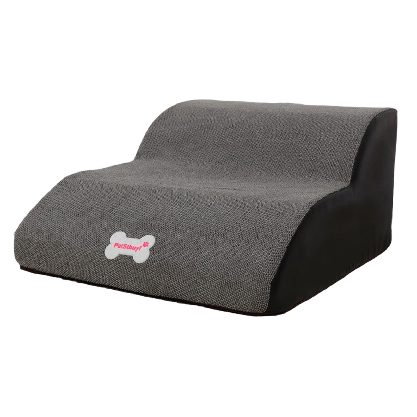 Escaliers pour chiens et rampe d'accès lavable amovible pour petits animaux gris