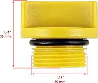 Vista 2 de Caltric Tapa de llenado de aceite con junta tórica compatible con John Deere M146884 M147324